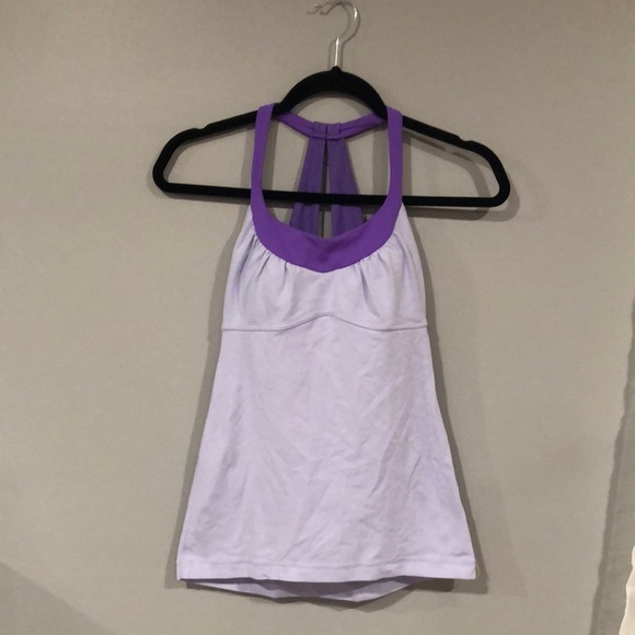 ⭕️ PRICE FIRM Lululemon Scoop Me Up Purple Tank Size 4 - Picture 5 of 7